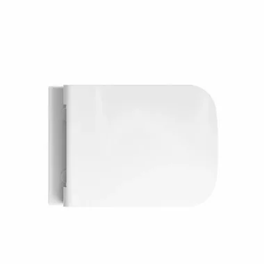 Crosswater Libra Toilet Seat Gloss White detail view - Image 3