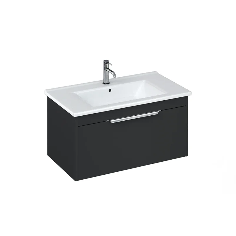 Britton Shoreditch Single Drawer Unit 850mm Matt Grey product image - Image 3