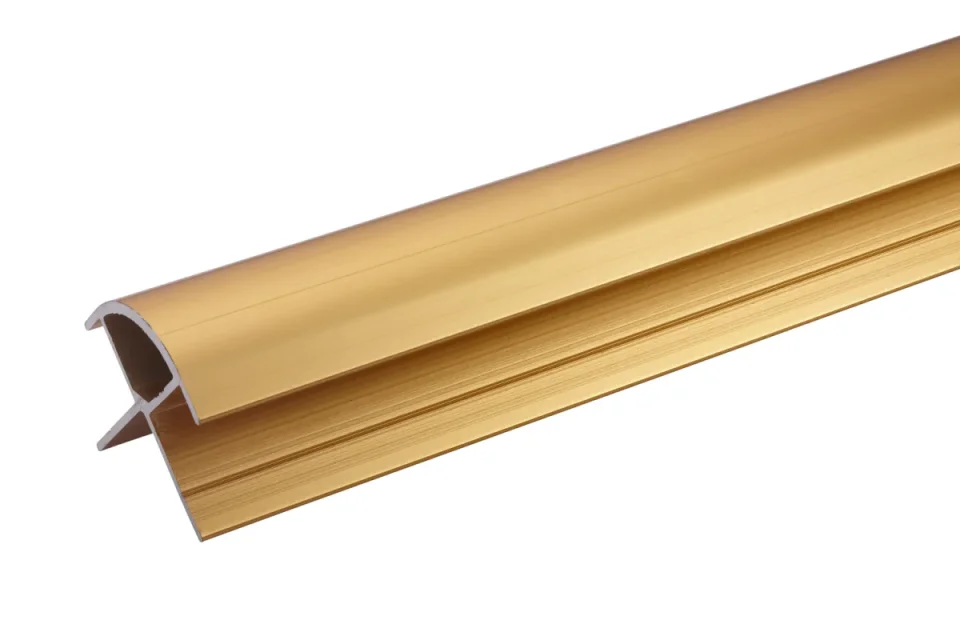 Burlington Aluminium Extrusion External Corner 11mm 2450mm Polished Gold product image - Image 1