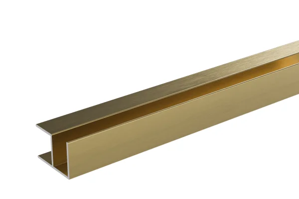 Crosswater Aluminium Extrusion External Corner 11mm 2450mm Brushed Brass