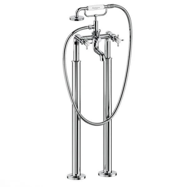 Burlington Guild Bath Stand Pipes Chrome