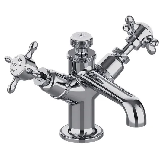Burlington Guild Basin Mono Deck Mounted No Waste Chrome detail view - Image 3