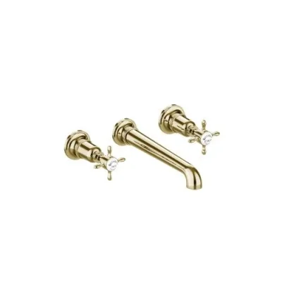 Burlington Guild Basin 3th Set Wall Mounted Gold detail view - Image 2
