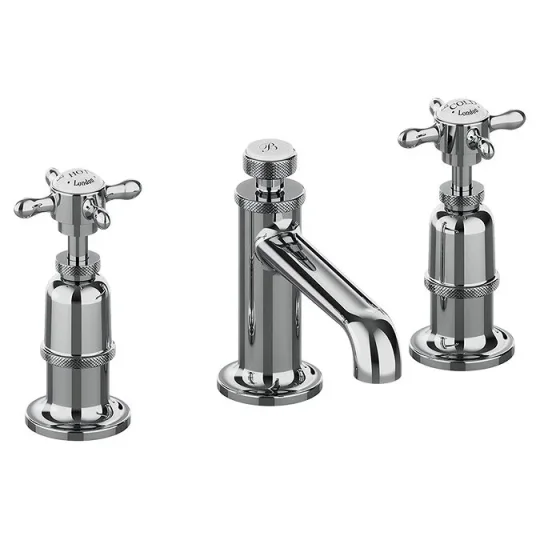 Burlington Guild Basin 3th Mixer Deck Mounted Chrome detail view - Image 6