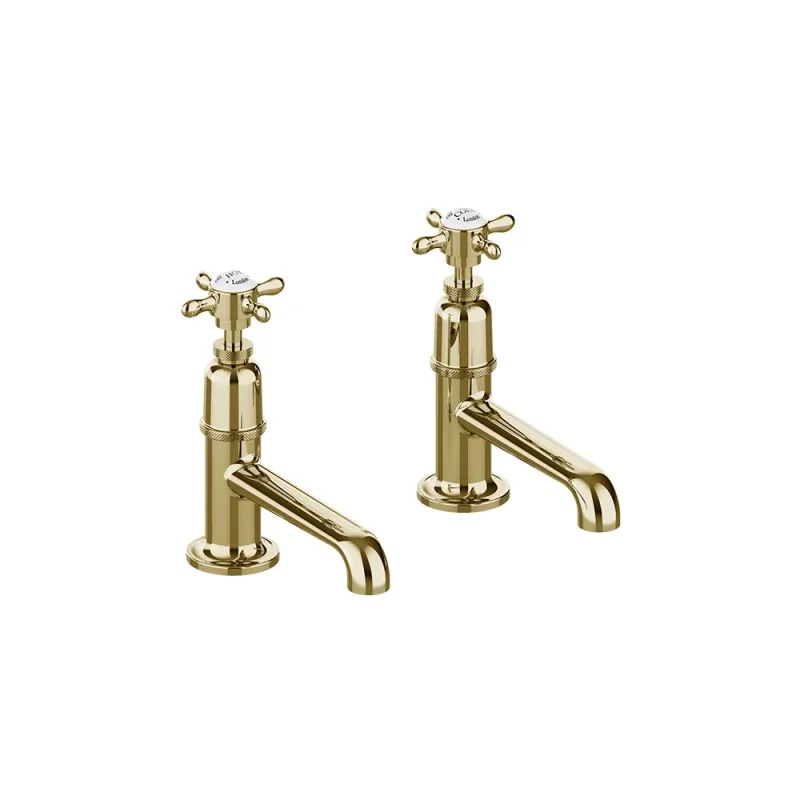 Burlington Guild Basin Pillar Tap (long Nose) Gold product image - Image 6