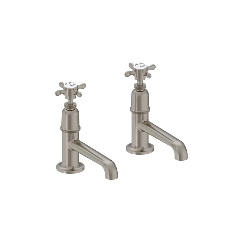 Burlington Guild Basin Pillar Tap (long Nose) Brushed Nickel product image - Image 3