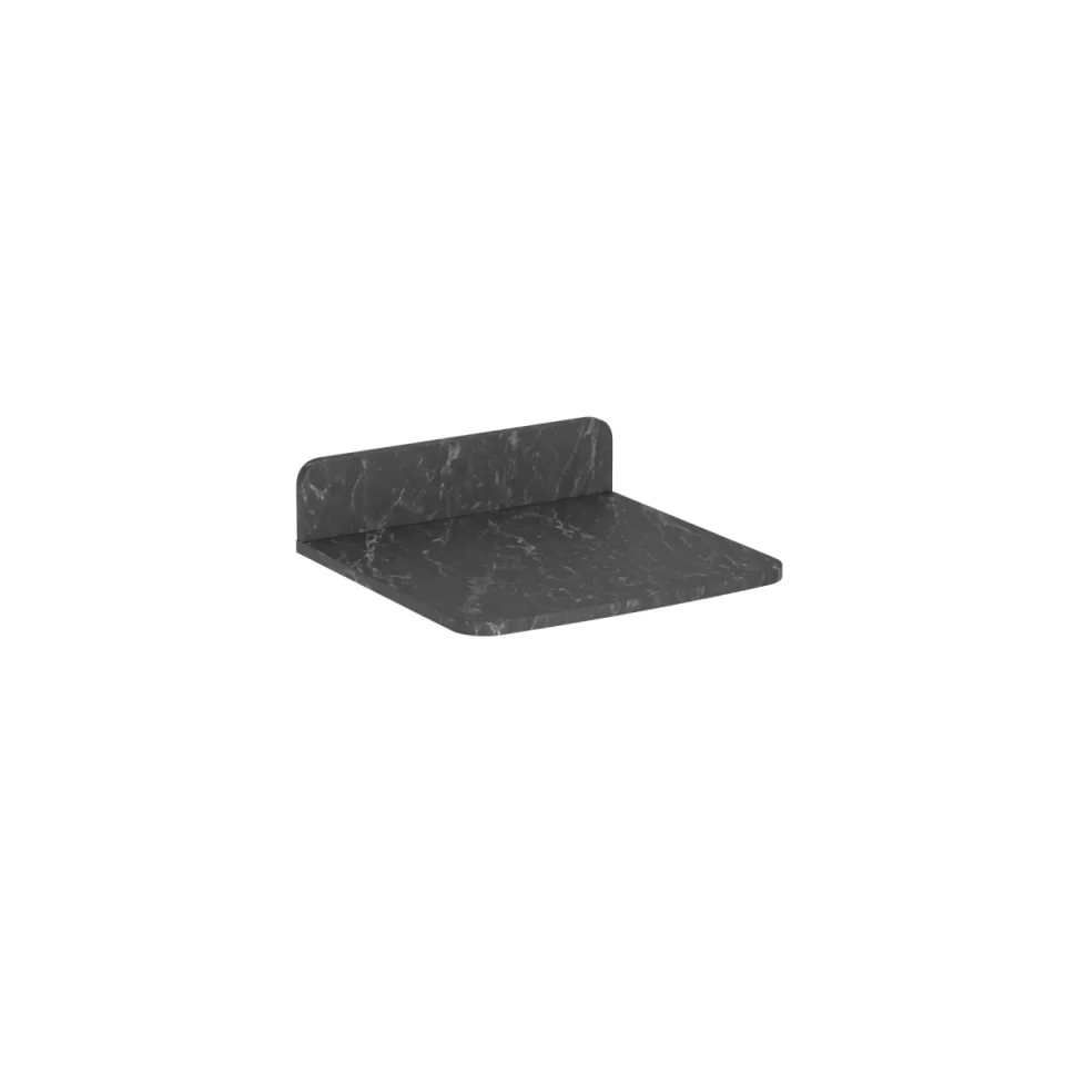 Burlington Guild Vanity Top 560mm With Upstand Marquina product image - Image 5