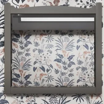 Burlington Guild Mirror 600mm Ashbee Grey detail view - Image 2