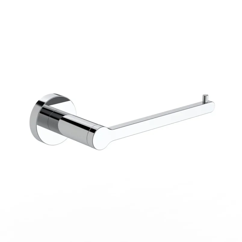 Britton Hoxton 2.0 Single Toilet Roll Holder Chrome detail view - Image 2