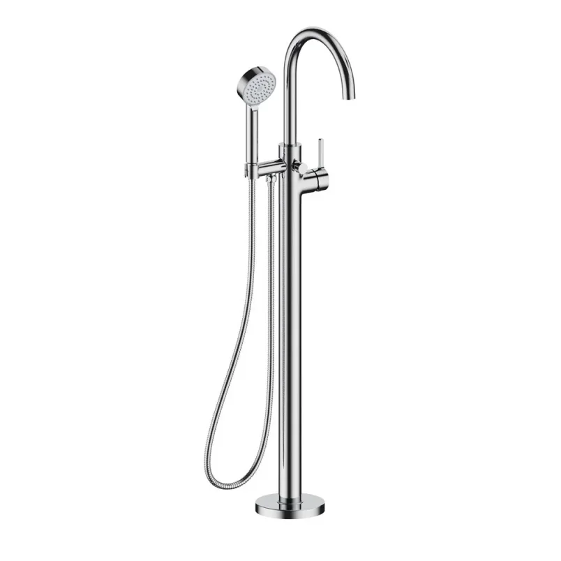 Britton Hoxton 2.0 Floor Standing Mono Bath Shower Mixer Chrome product image - Image 3