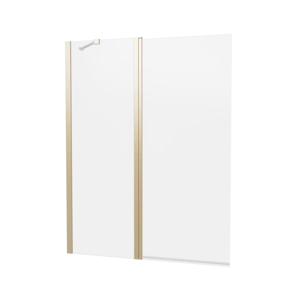 Britton Hoxton 6 Double Bath Screen 1150 Brushed Brass product image - Image 1