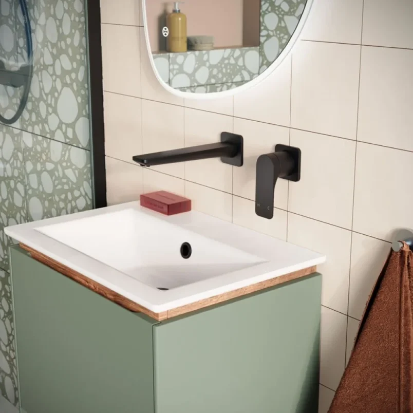 Crosswater Mada Basin Unit 500 Sage Green detail view - Image 3