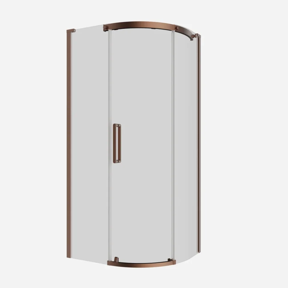 Crosswater Optix Offset Quadrant 1000x800 Right Hand Brushed Bronze product image - Image 3