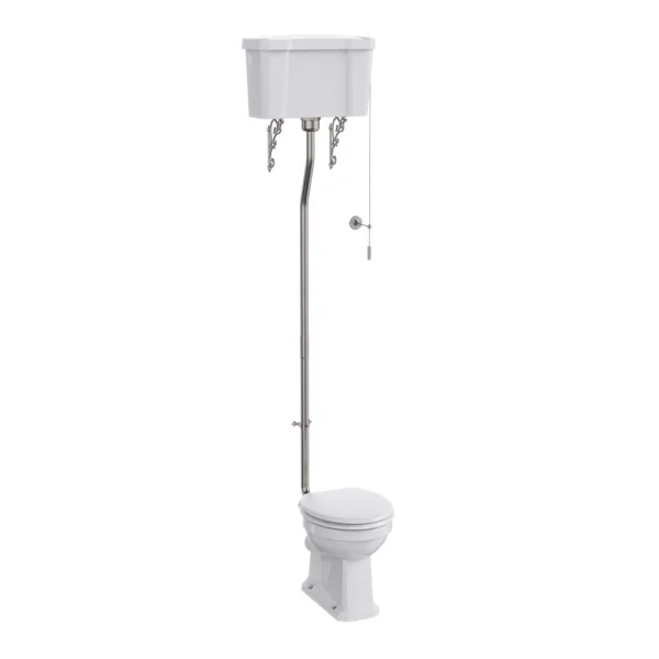 Burlington High Level Dual Flush Cistern Lever C5 Brushed Nickel