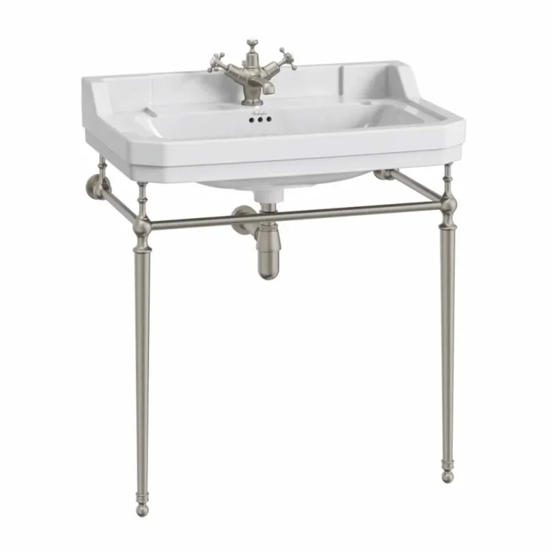 Burlington 80cm Basin Wash Stand Brushed Nickel product image - Image 2