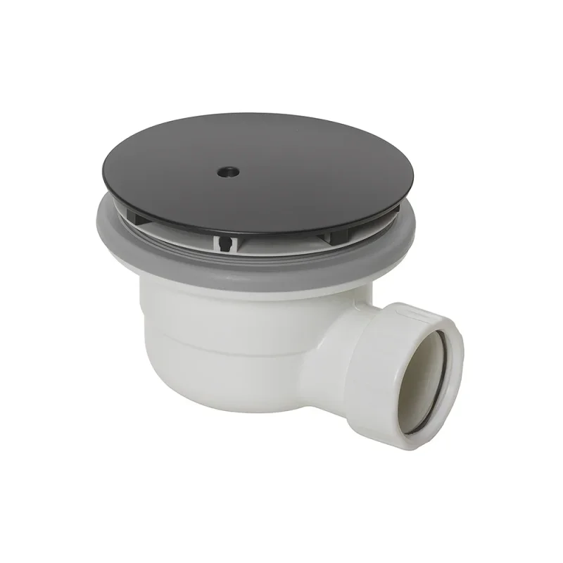 Britton High Flow Shower Waste Matt Black product image - Image 3