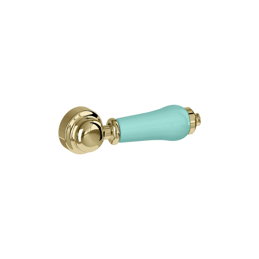 Burlington Concealed Cistern With Lever Flush In Gold With Cosmic Green Ceramic