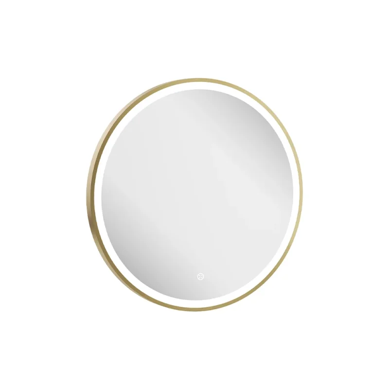 Crosswater Infinity Illuminated Mirror 600 Brushed Brass product image - Image 3