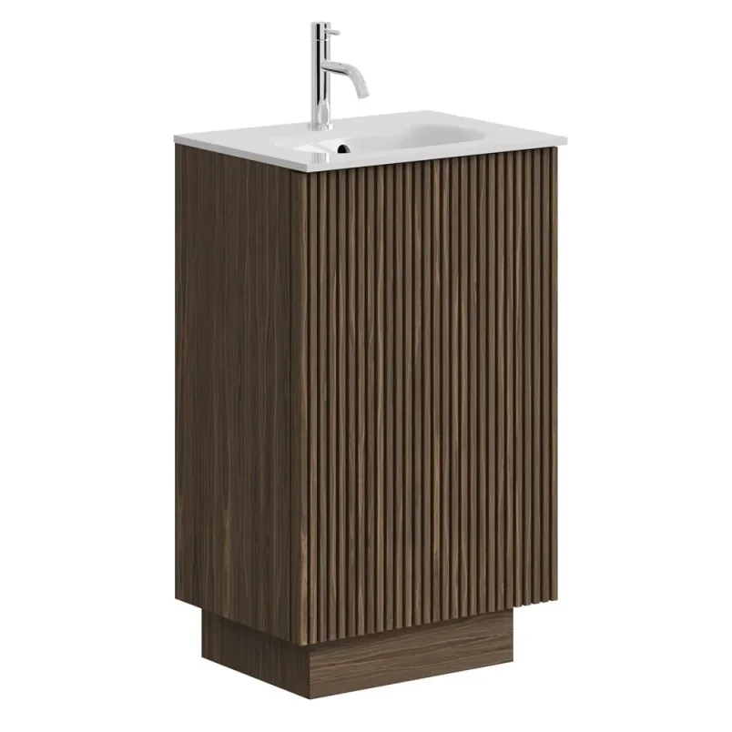 Crosswater Limit 500mm Floorstanding Door Unit Royal Walnut detail view - Image 2