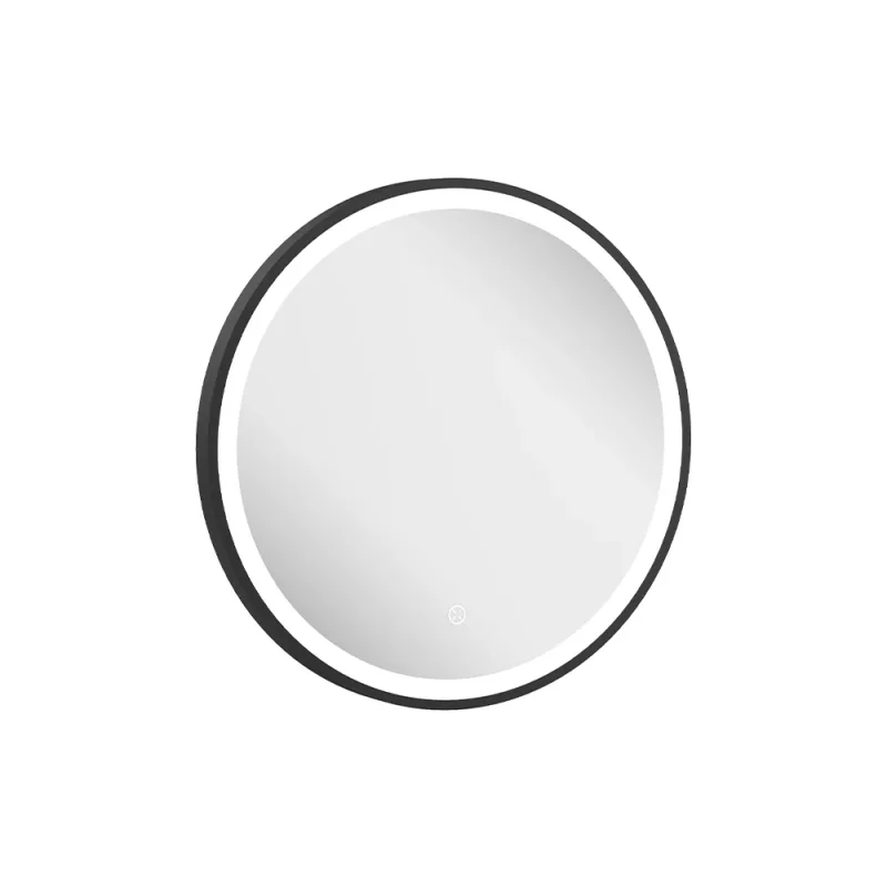 Crosswater Infinity Illuminated Mirror 500 Matt Black product image - Image 3