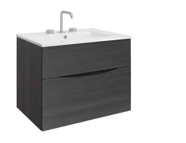 Crosswater Glide II Basin 700 Ceramic 3TH White Gloss