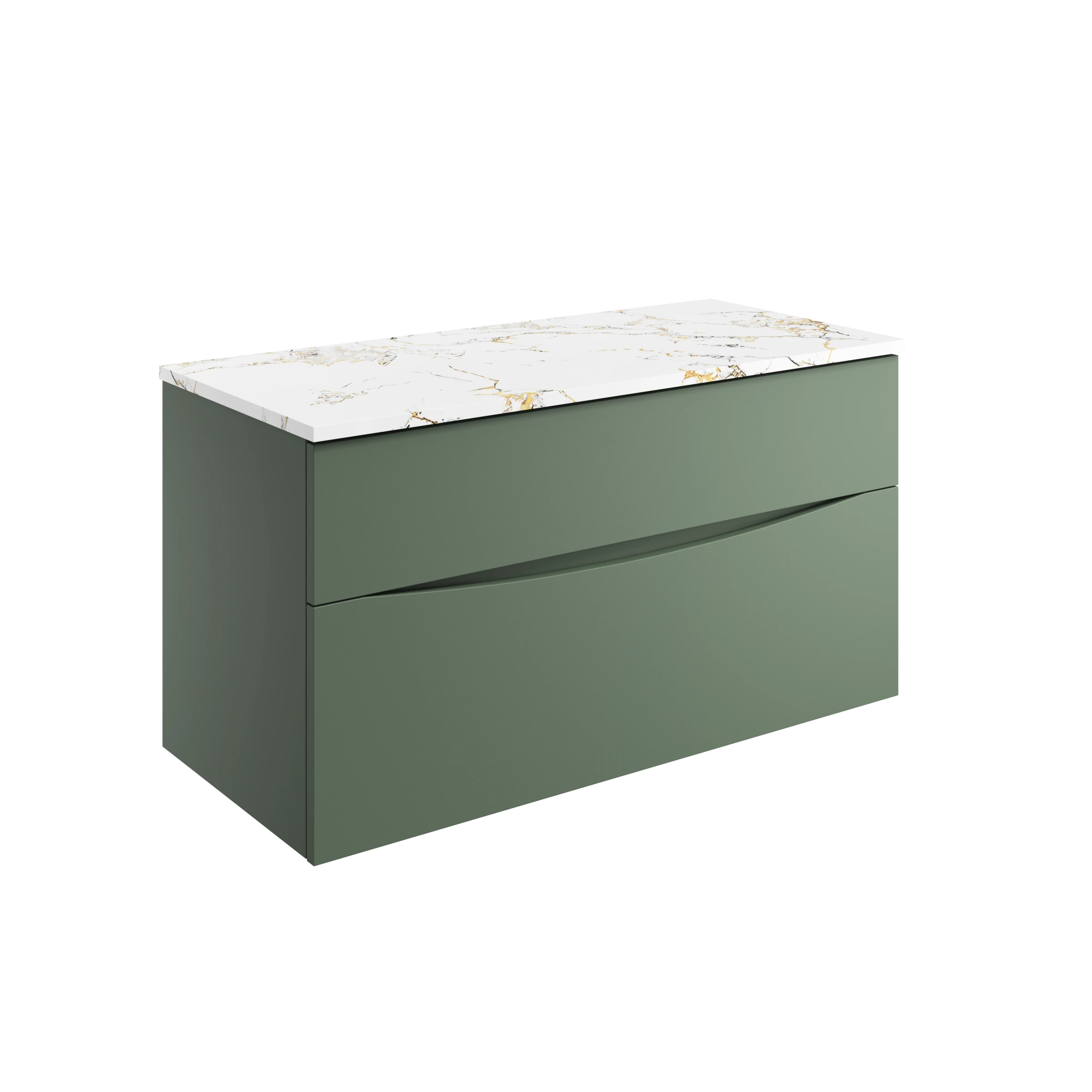 Crosswater Furniture Worktop 1010 x 455mm Gold Estatuario