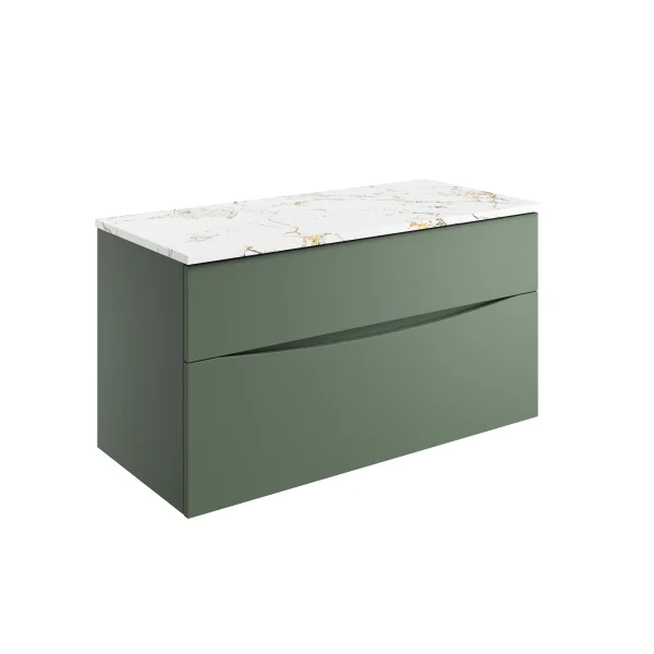 Crosswater Furniture Worktop 1010 x 455mm Gold Estatuario