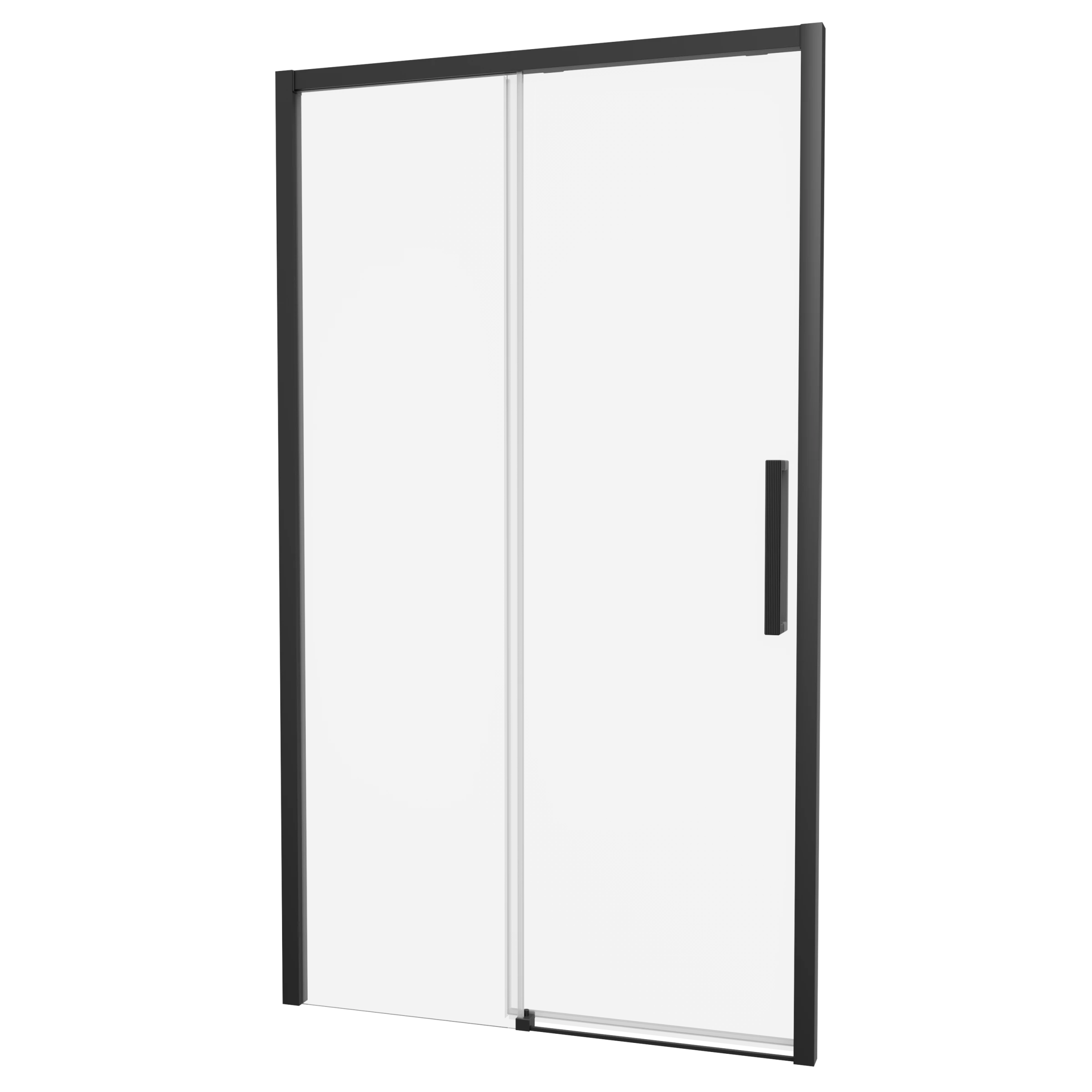 Crosswater Asura 8mm Sliding Door A 1100 Fixed Panel Matt Black