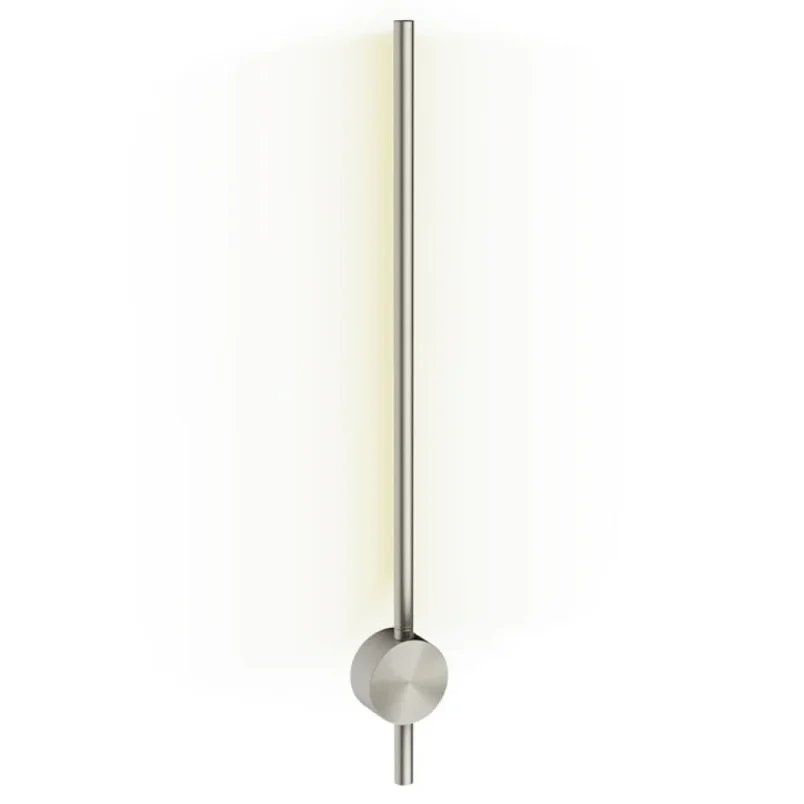 Crosswater Tranquil Pillar Light Brushed Nickel detail view - Image 2
