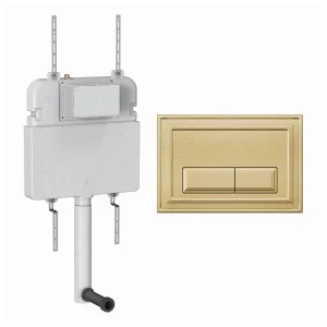 Crosswater Belgravia Cistern Set 2 Brushed Brass
