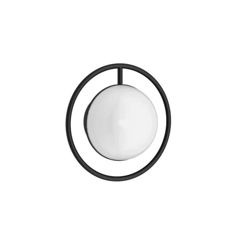 Crosswater Tranquil Wall Light - Matt Black detail view - Image 4