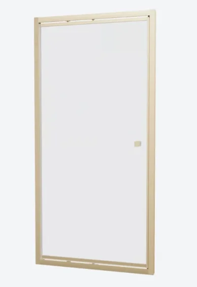 Crosswater 6mm Infold Door 800 Brushed Brass detail view - Image 2