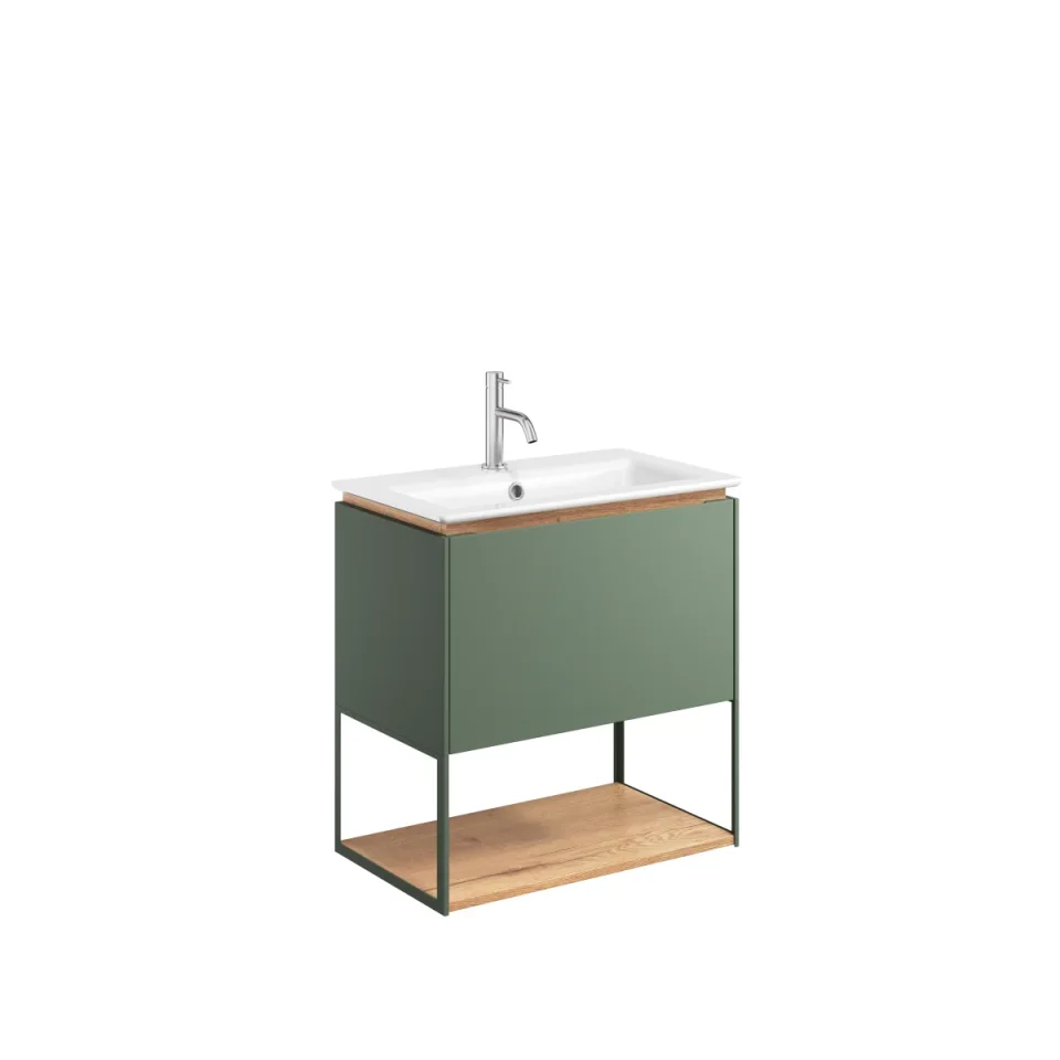 Crosswater Mada Shelf & Frame 600 Sage Green product image - Image 5