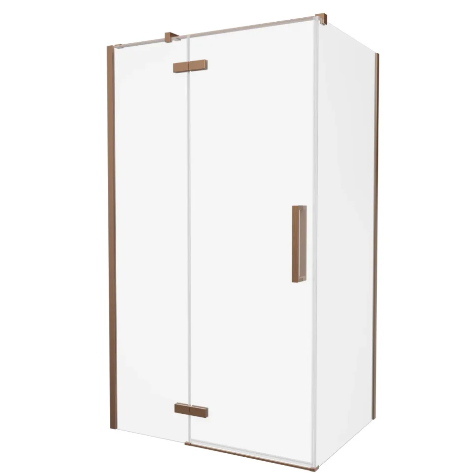 Crosswater Asura 900mm Side Panel for Soft Close Hinged Door Brushed bronze product image - Image 1