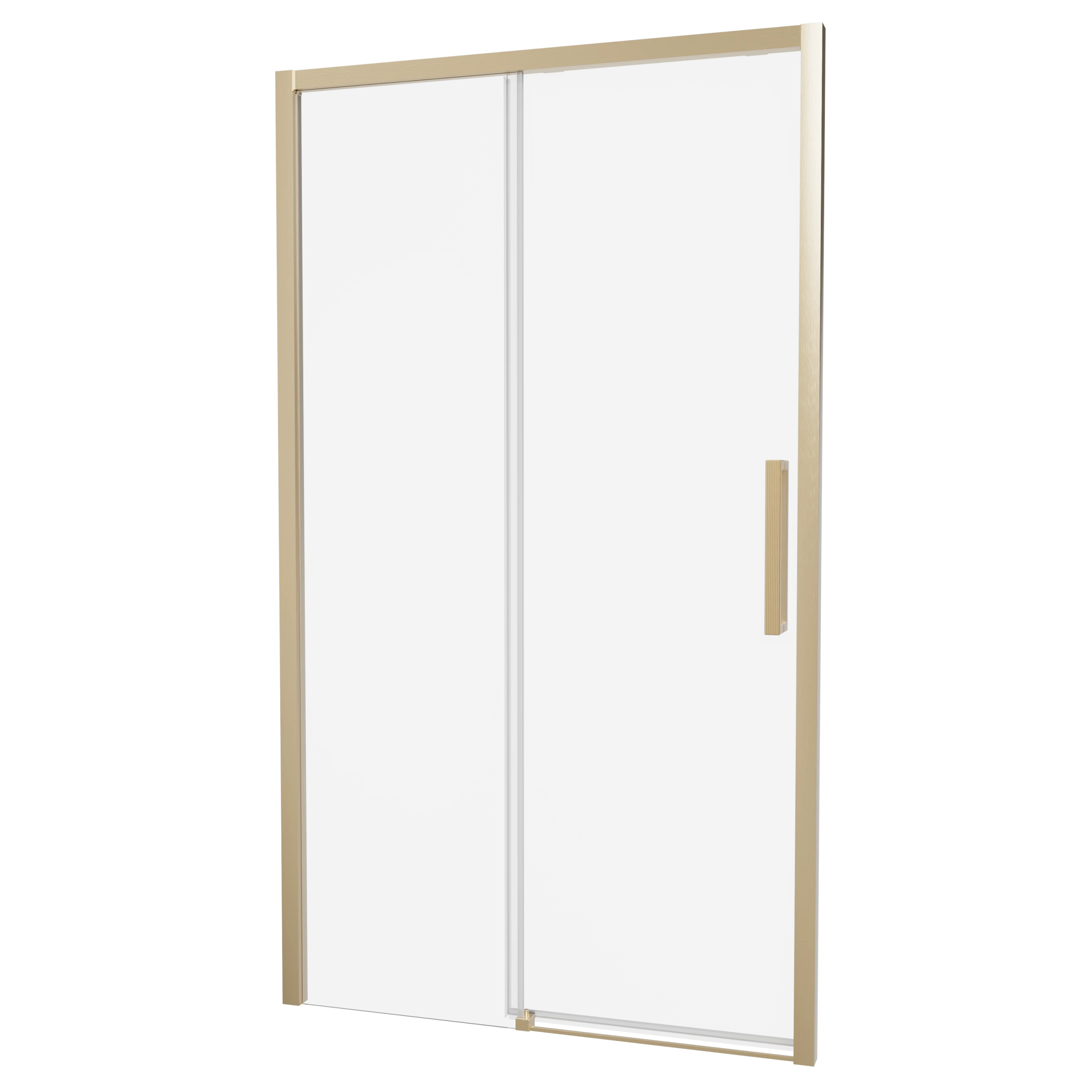 Crosswater Asura 8mm Sliding Door A 1100 Fixed Panel Brushed Brass