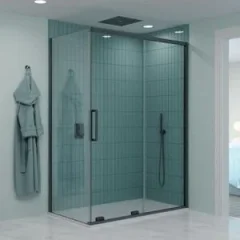 Crosswater Optix Soft Close Sliding Door 1500 Slate product image - Image 2