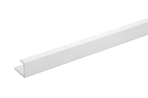 Burlington Aluminium Extrusion End Cap 11mm 2450mm White
