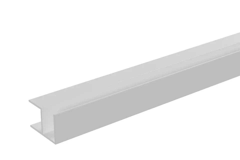 Burlington Aluminium Extrusion External Corner 11mm 2450mm White product image - Image 1