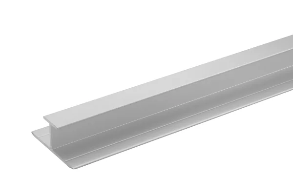 Burlington Aluminium Extrusion H Join 11mm 2450mm Brushed Nickel