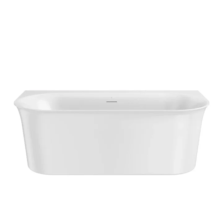 Crosswater Cursa Back to Wall Bath with Overflow and Waste 1700 x 800mm Gloss White product image - Image 3