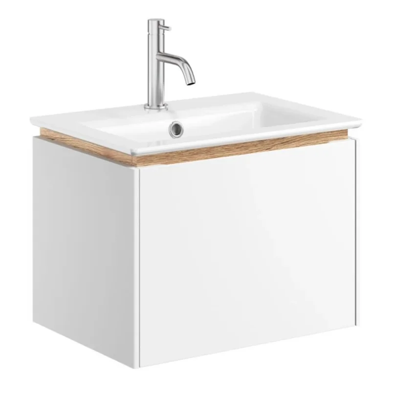Crosswater Mada Basin Unit 500 Matt White detail view - Image 2