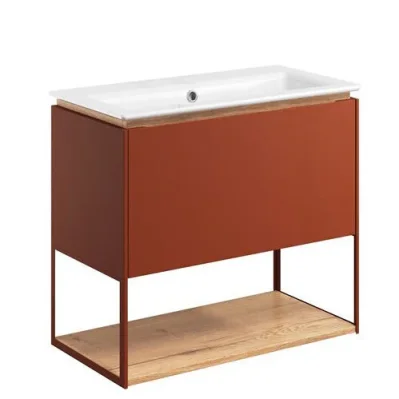 Crosswater Mada Shelf & Frame 700 Soft Clay detail view - Image 2
