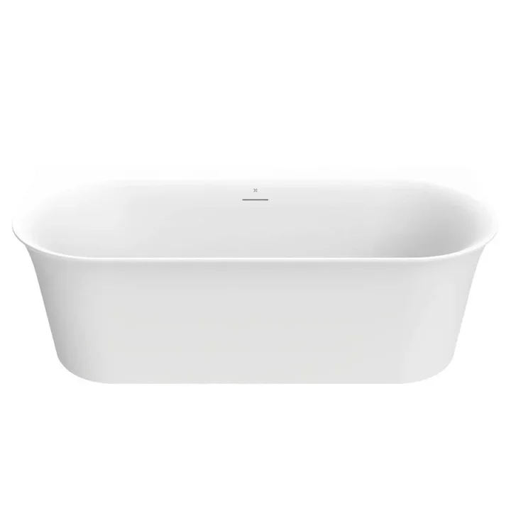 Crosswater Cursa Back to Wall Bath with Overflow and Waste 1700 x 800mm Matt White product image - Image 3