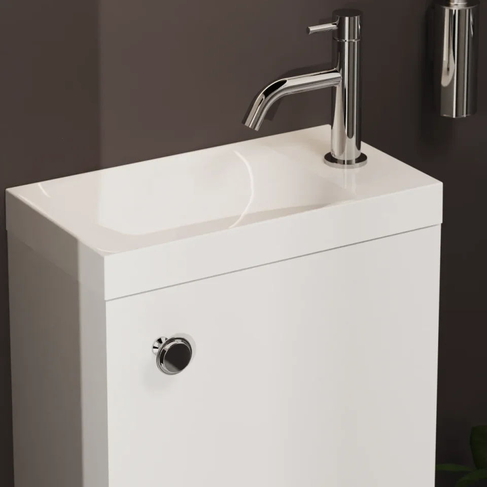 Crosswater Classic Furniture Handle x 1 Chrome detail view - Image 4