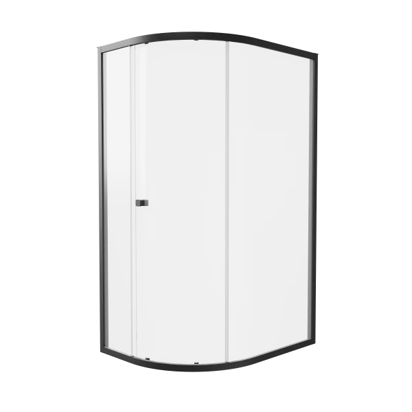 Britton Hoxton 6 Quadrant Single Door 1200 X 900 Box B Matt Black