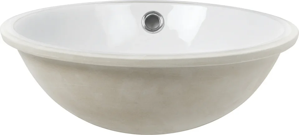 Crosswater Cerdena 380 Undermount Basin With Overflow White product image - Image 4
