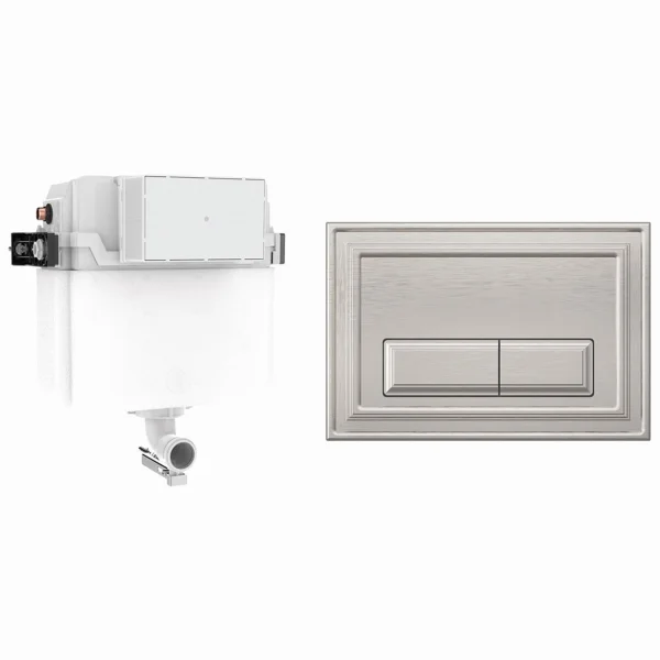 Crosswater Belgravia Cistern Set 1 Brushed Nickel