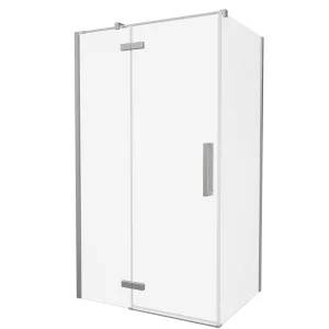 Crosswater Asura 900mm Side Panel for Soft Close Hinged Door Brushed Nickel
