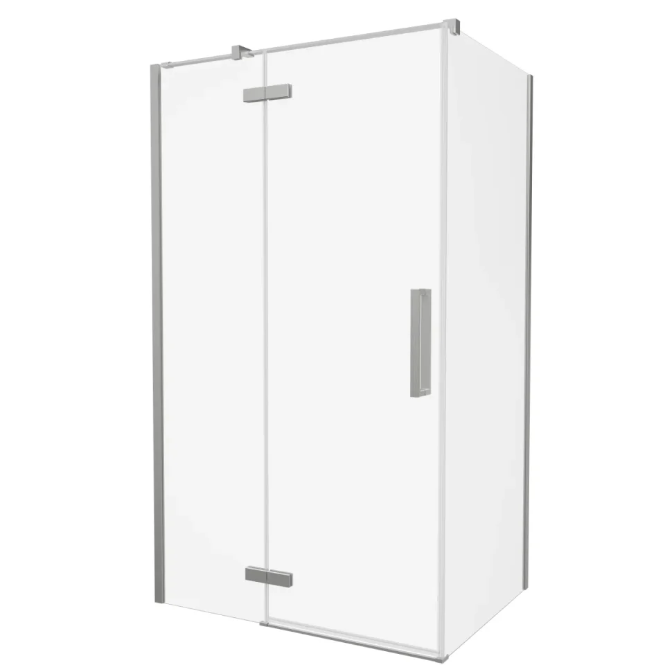 Crosswater Asura 900mm Side Panel for Soft Close Hinged Door Brushed Nickel product image - Image 1