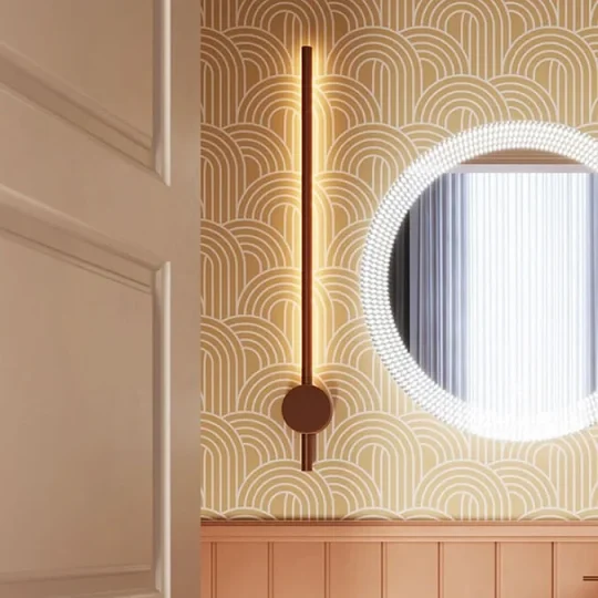 Crosswater Tranquil Pillar Light - Brushed Bronze detail view - Image 2